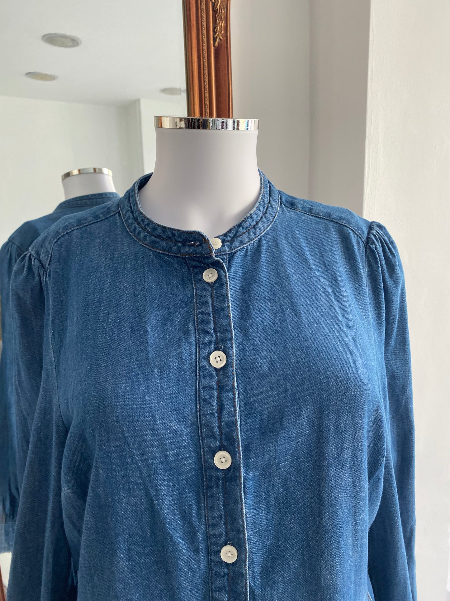 Boden Blue Cotton Dress Size 14 R