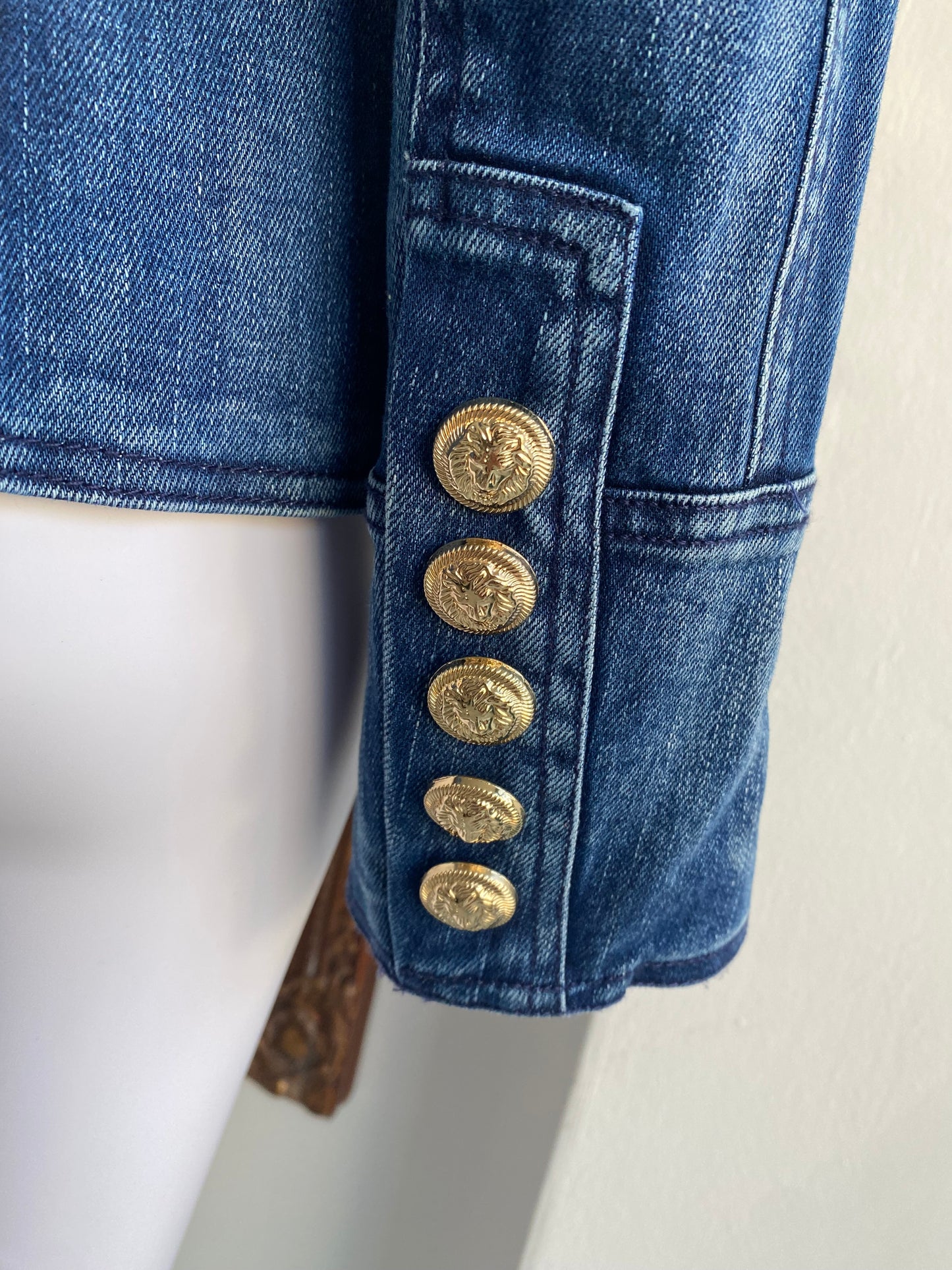 Sarah Ashley Cotton Denim Jacket Size Medium 12-14