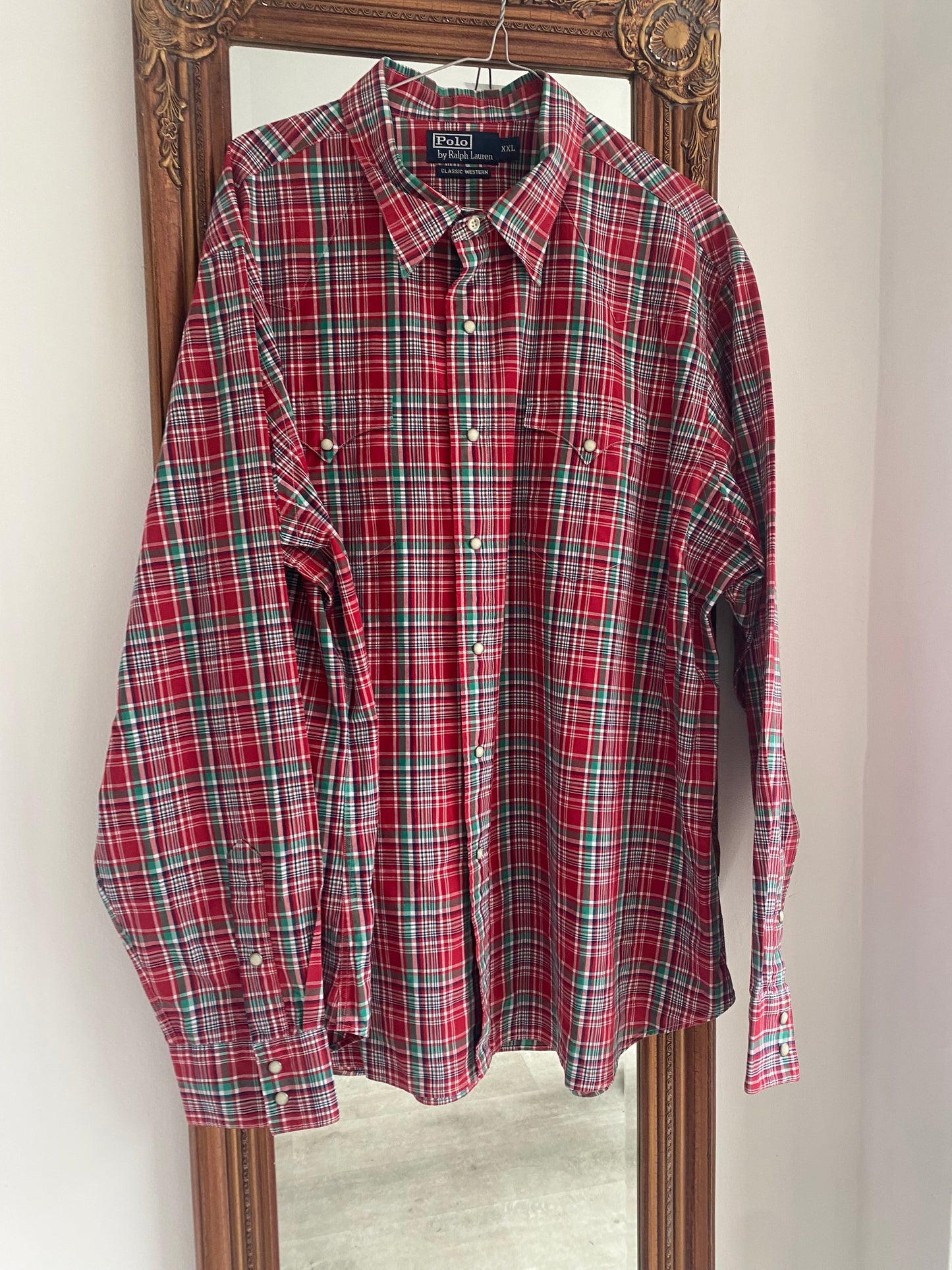 Polo Ralph Lauren Checked Red Shirt Size XL
