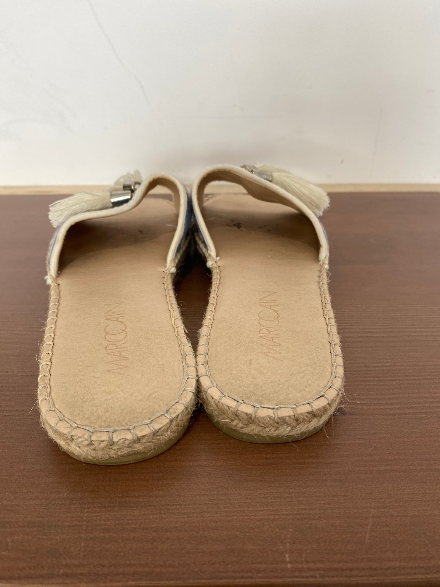 Marc Cain Striped Fabric Sliders Size 6