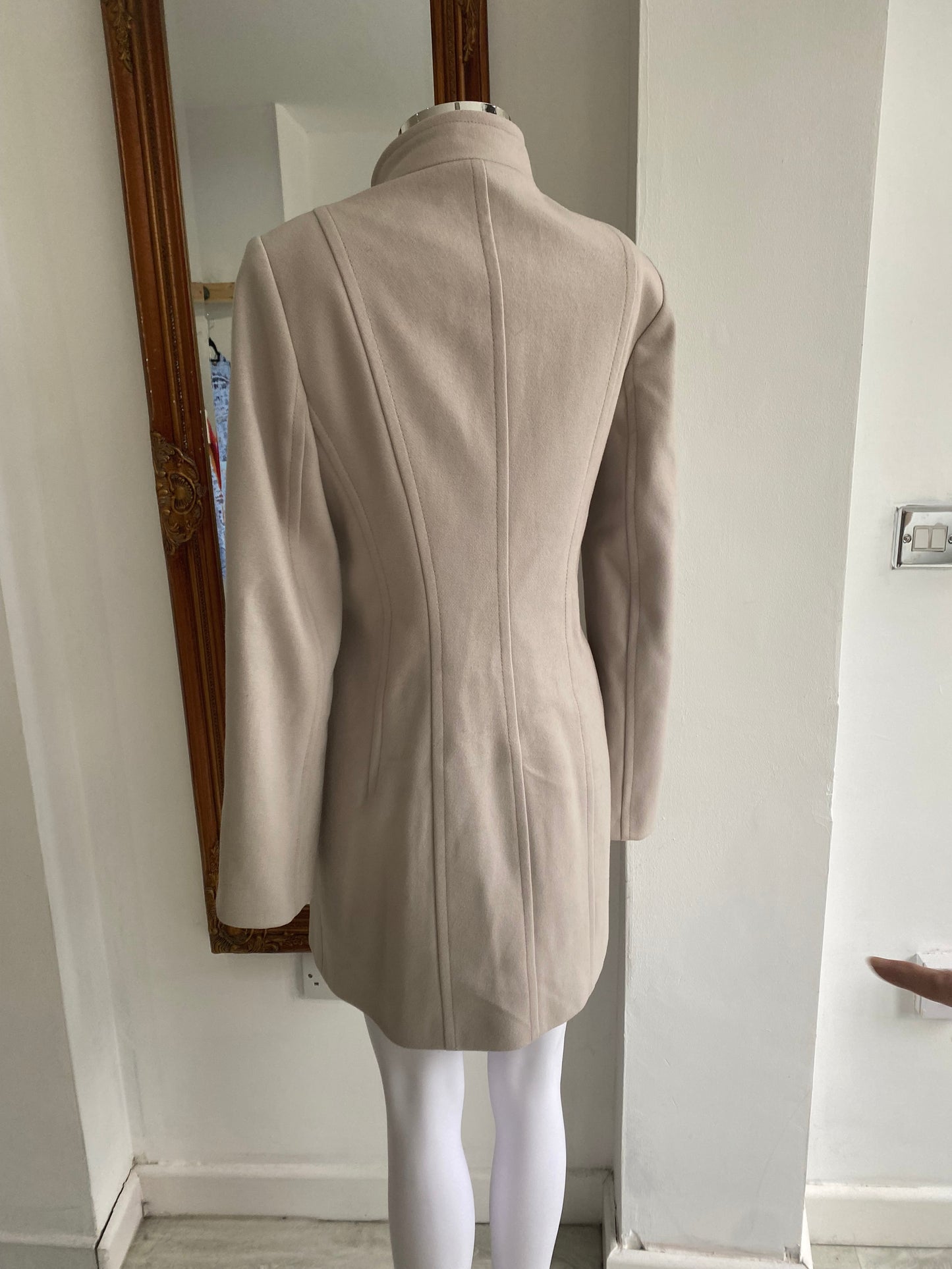 French Connection Blush Pink Wool Blend Coat Size 10