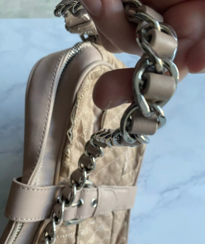 Moschino Cheap and Chic Beige Quilted Handbag