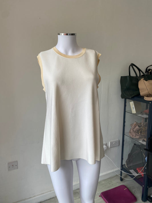 COS Lemon Knitted Tank Top Size 12-14