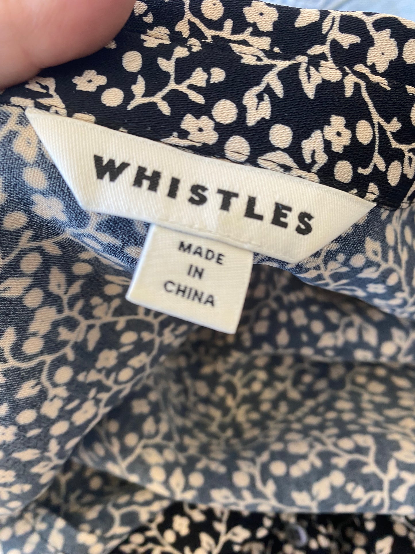Whistles printed dress size 8