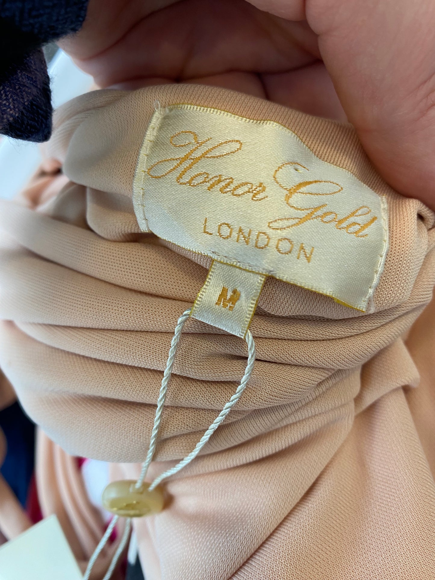 Honor Gold Beige Dress Size Medium 10