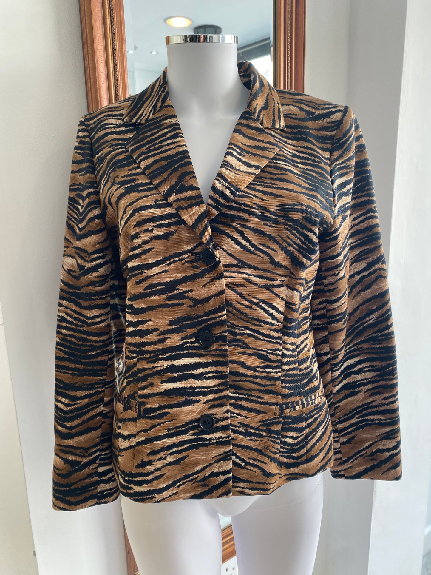 Future Ozbek tiger print suit size 10