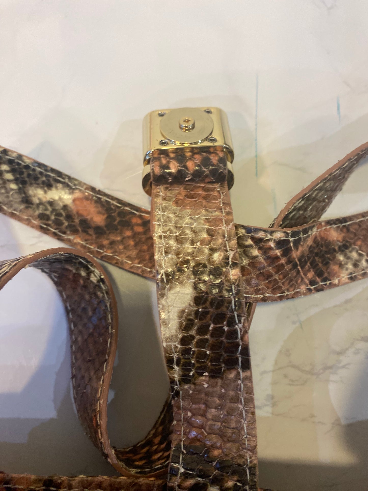 LK Bennett Faux Snake Leather Handbag