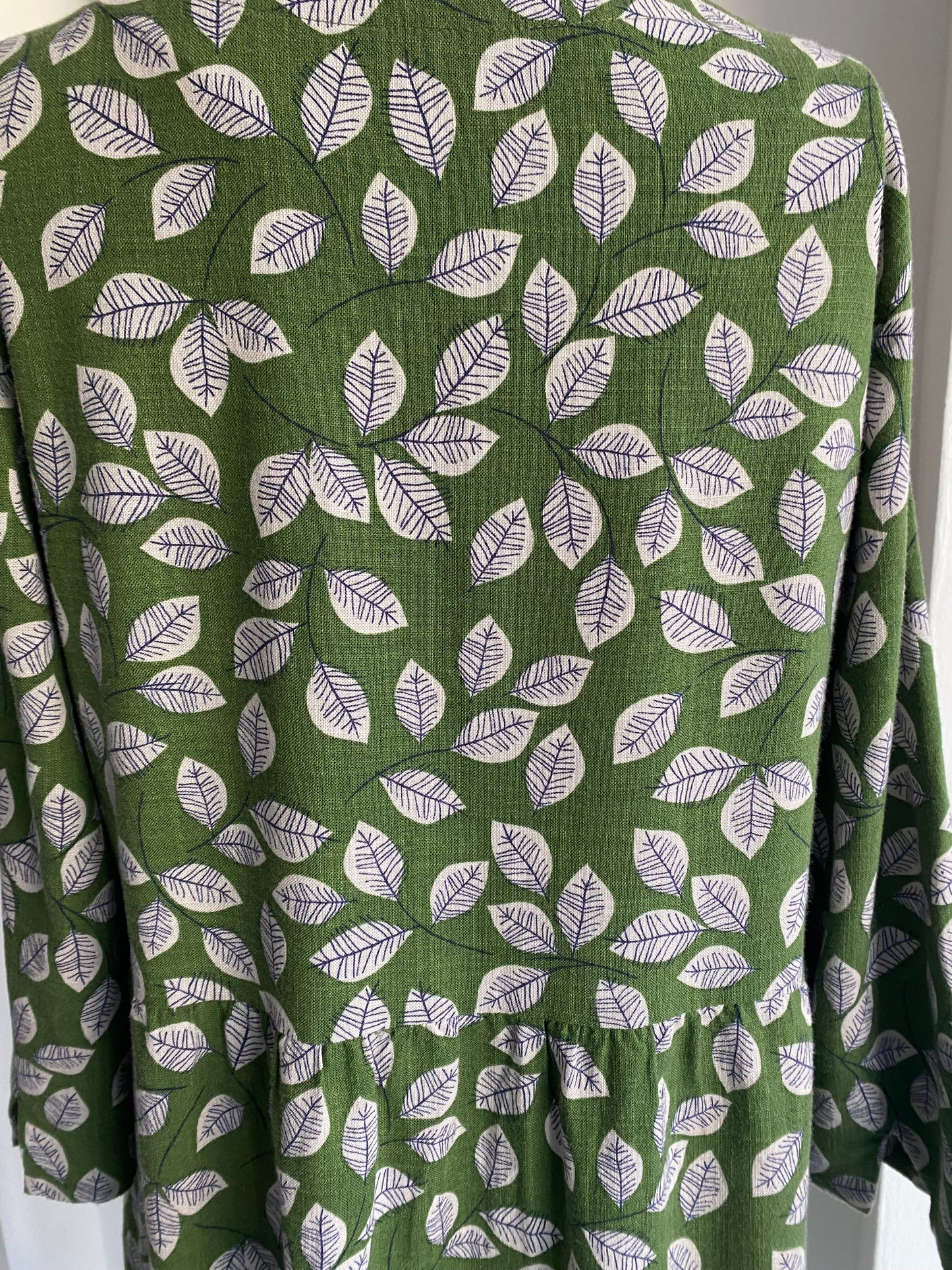 Seasalt Green Leaf Print Dress Size 12