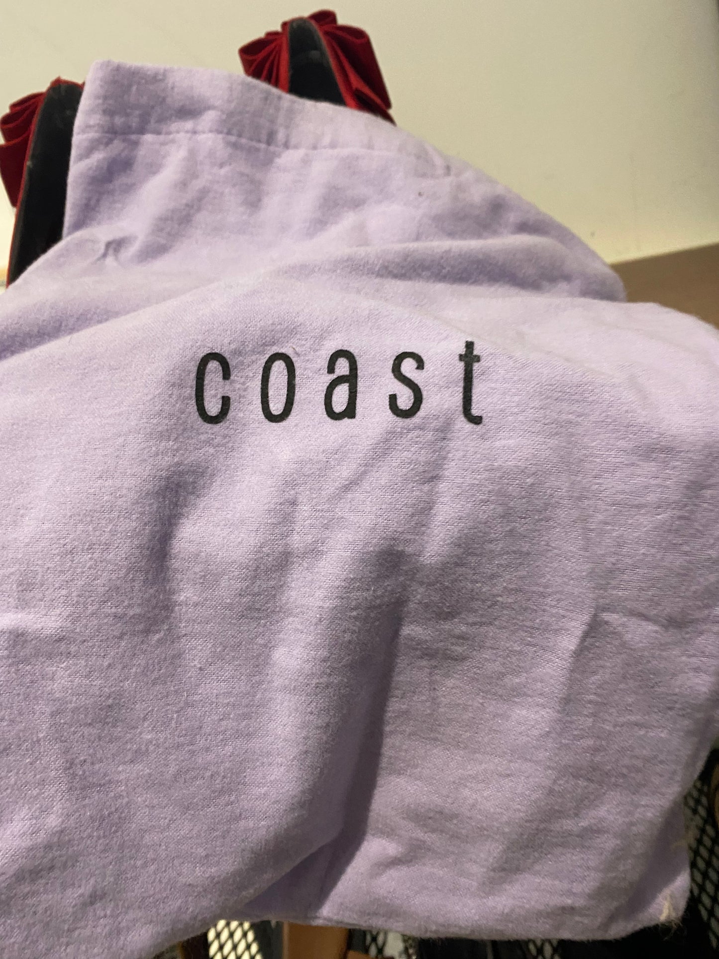 Coast Red Satin Heels with Bow Backs Size 6 with dustbag and box