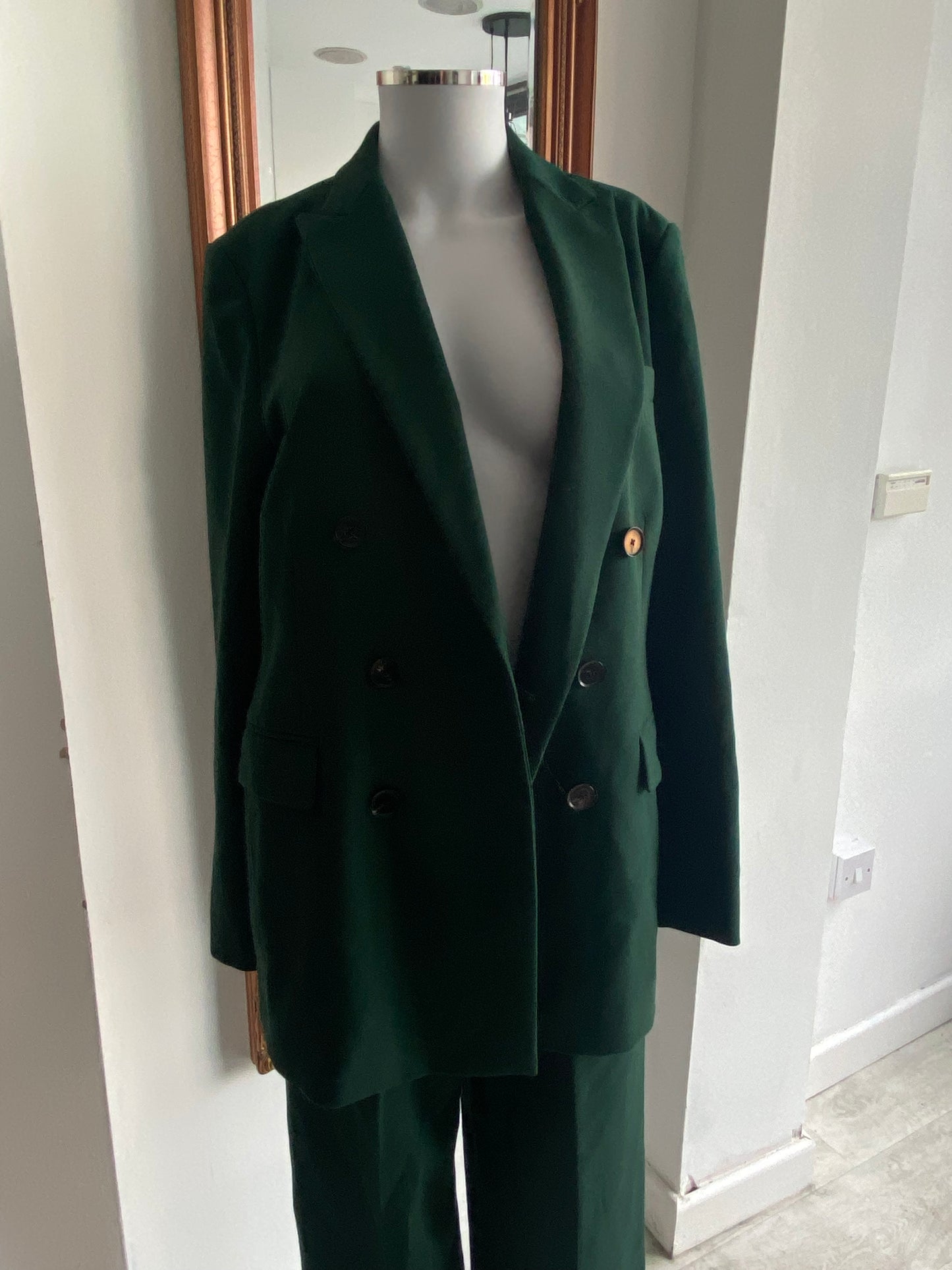 Zara Green Trouser Suit Size 10