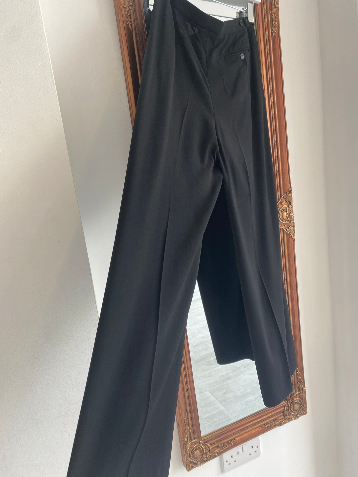 Emporio Armani Black Trouser Suit Size 10