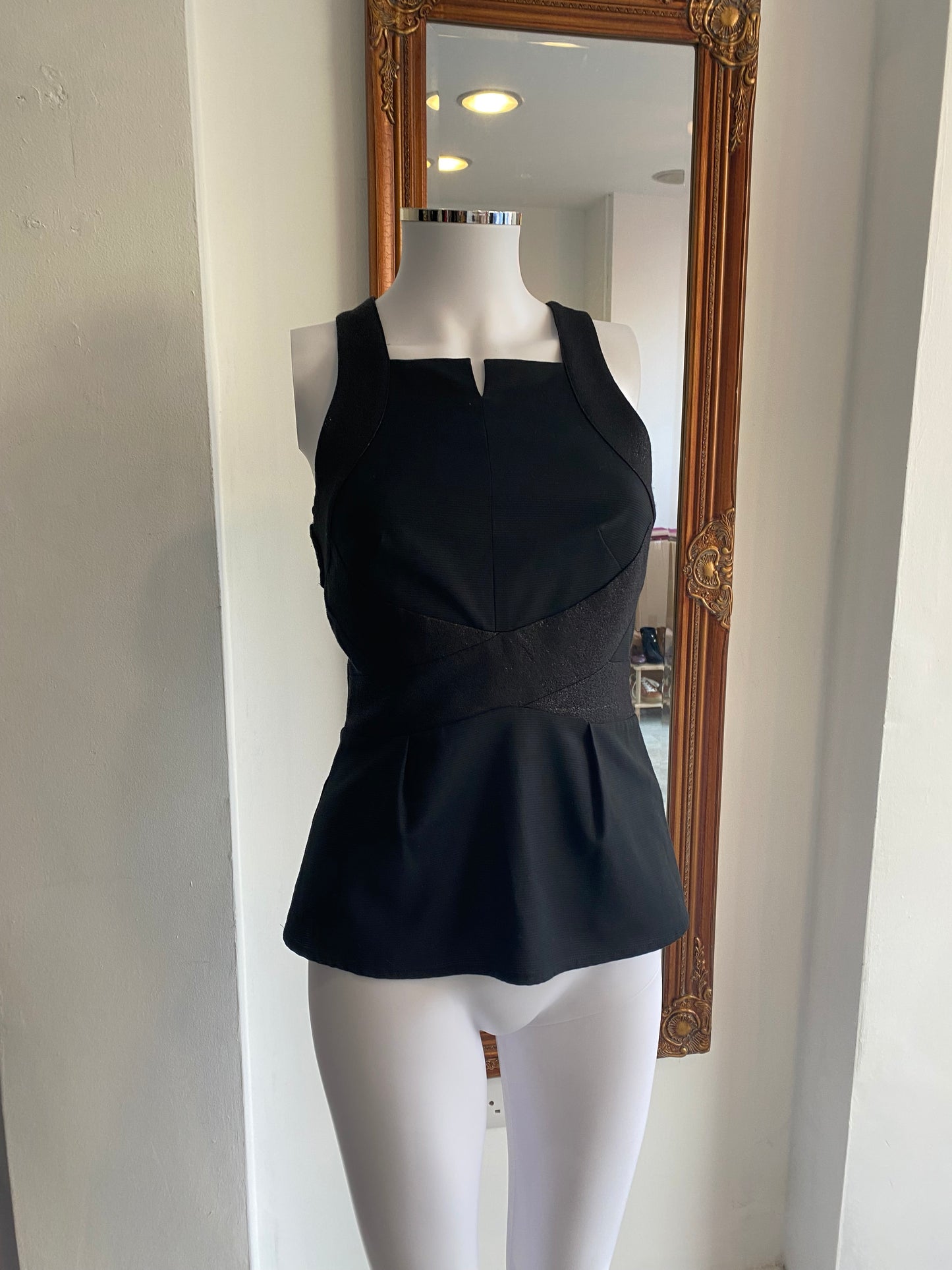 Coast Black Top with Shimmer Straps Size 6-8