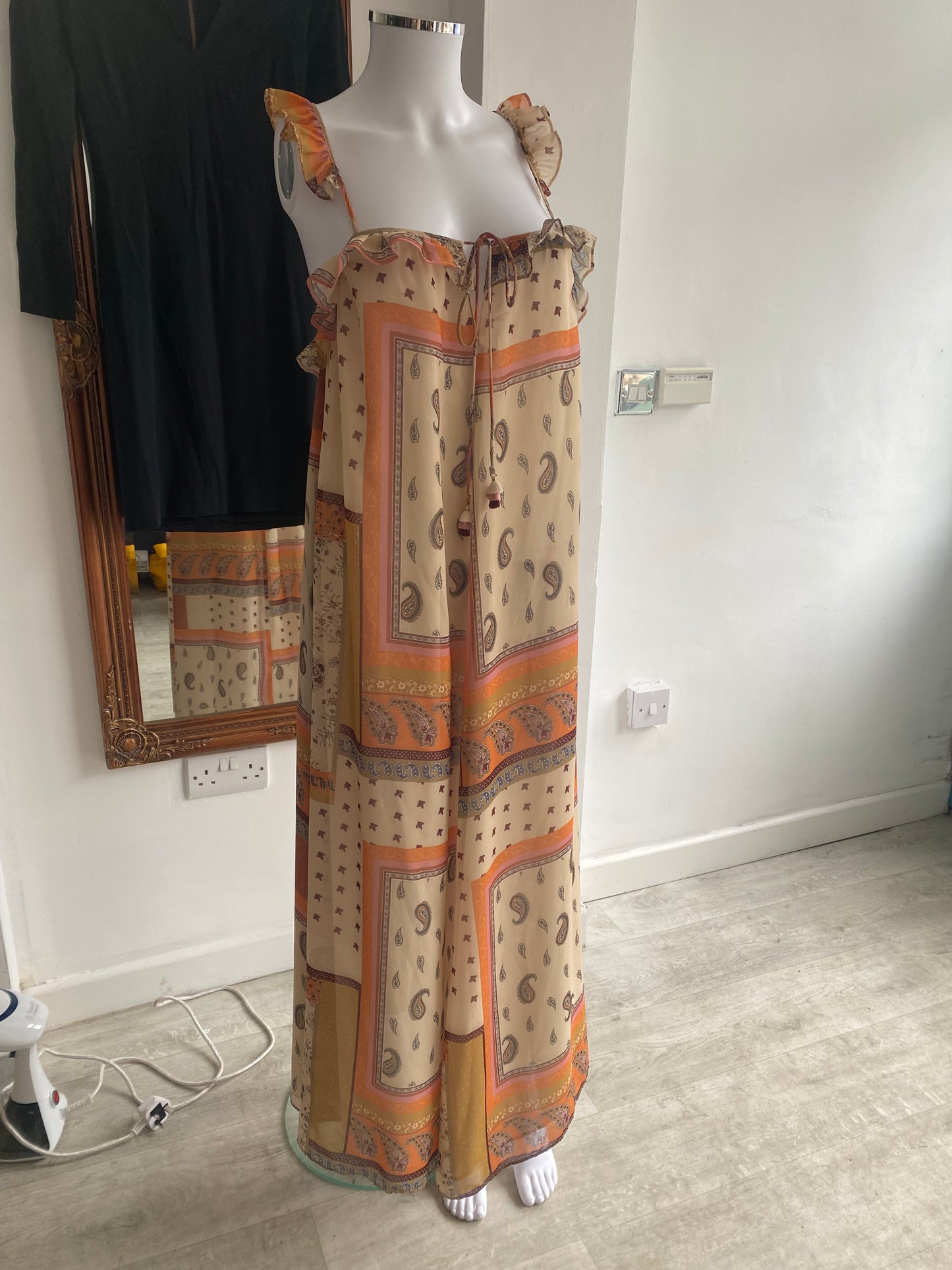 Zara paisley print dress size 10