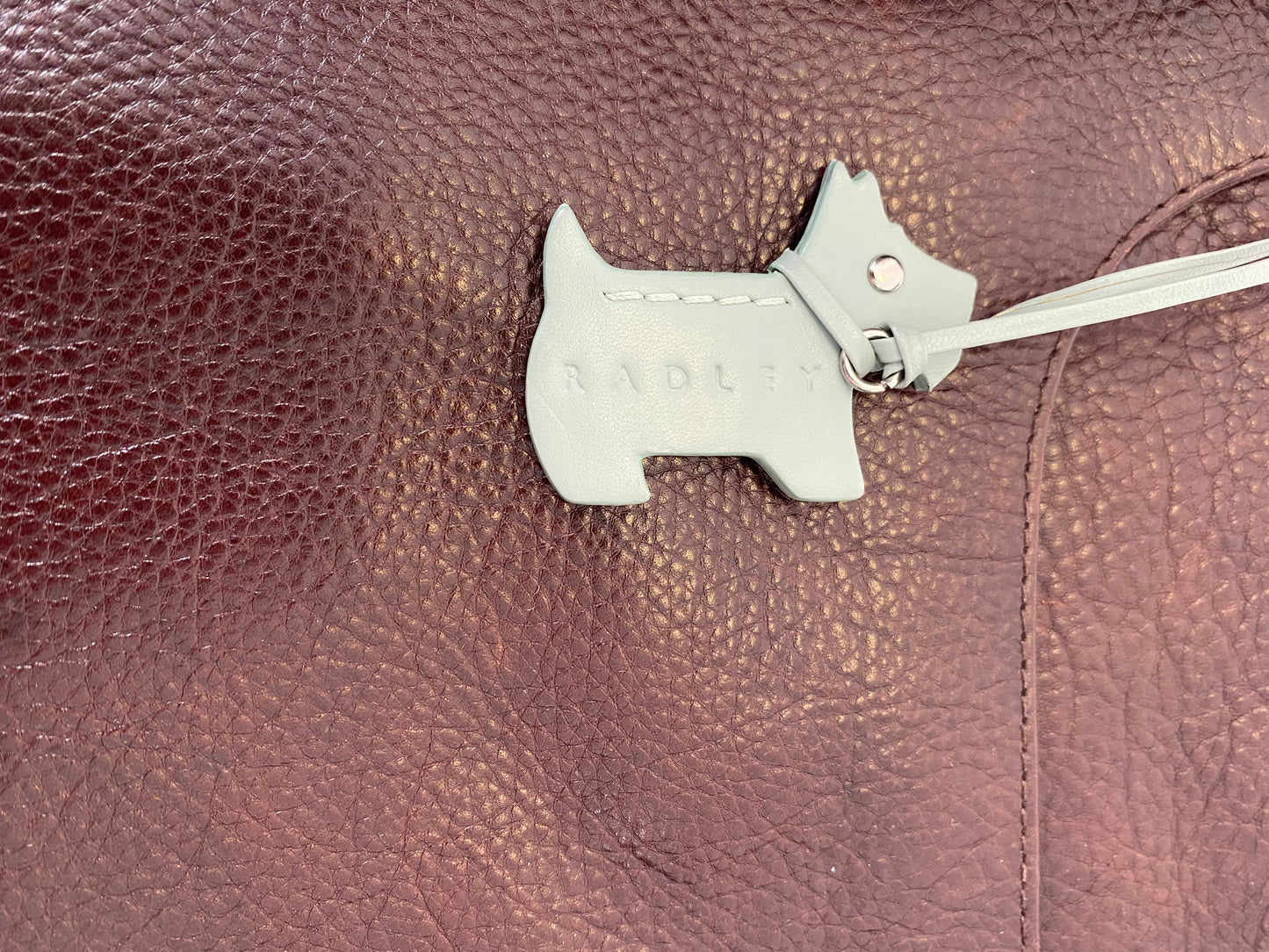 Radley Burgundy Leather Cross Body Handbag