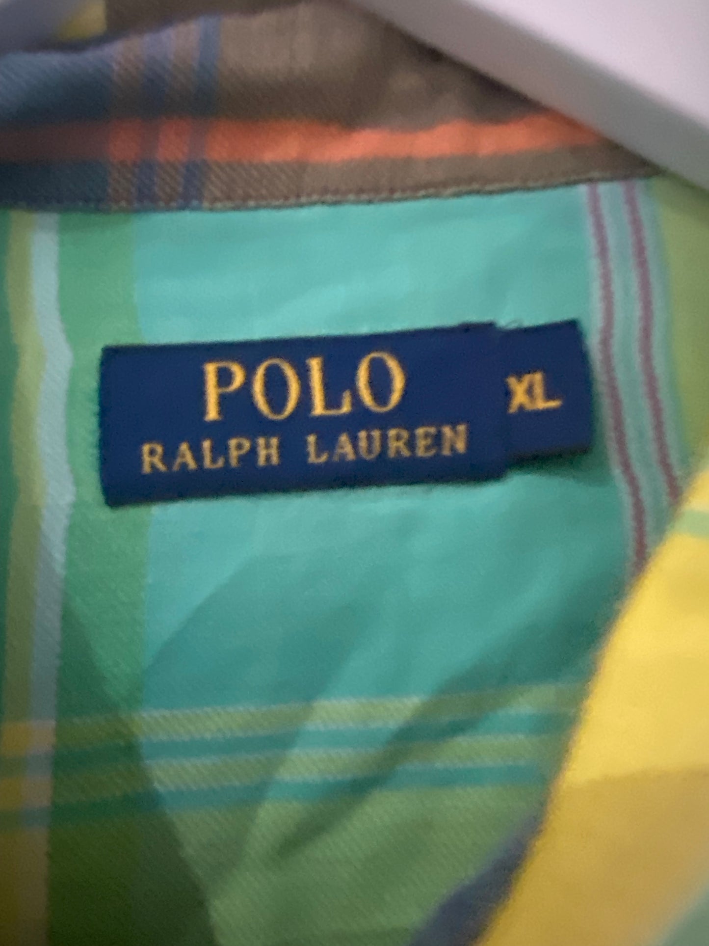 Polo Ralph Lauren Green Checked Shirt Size XL