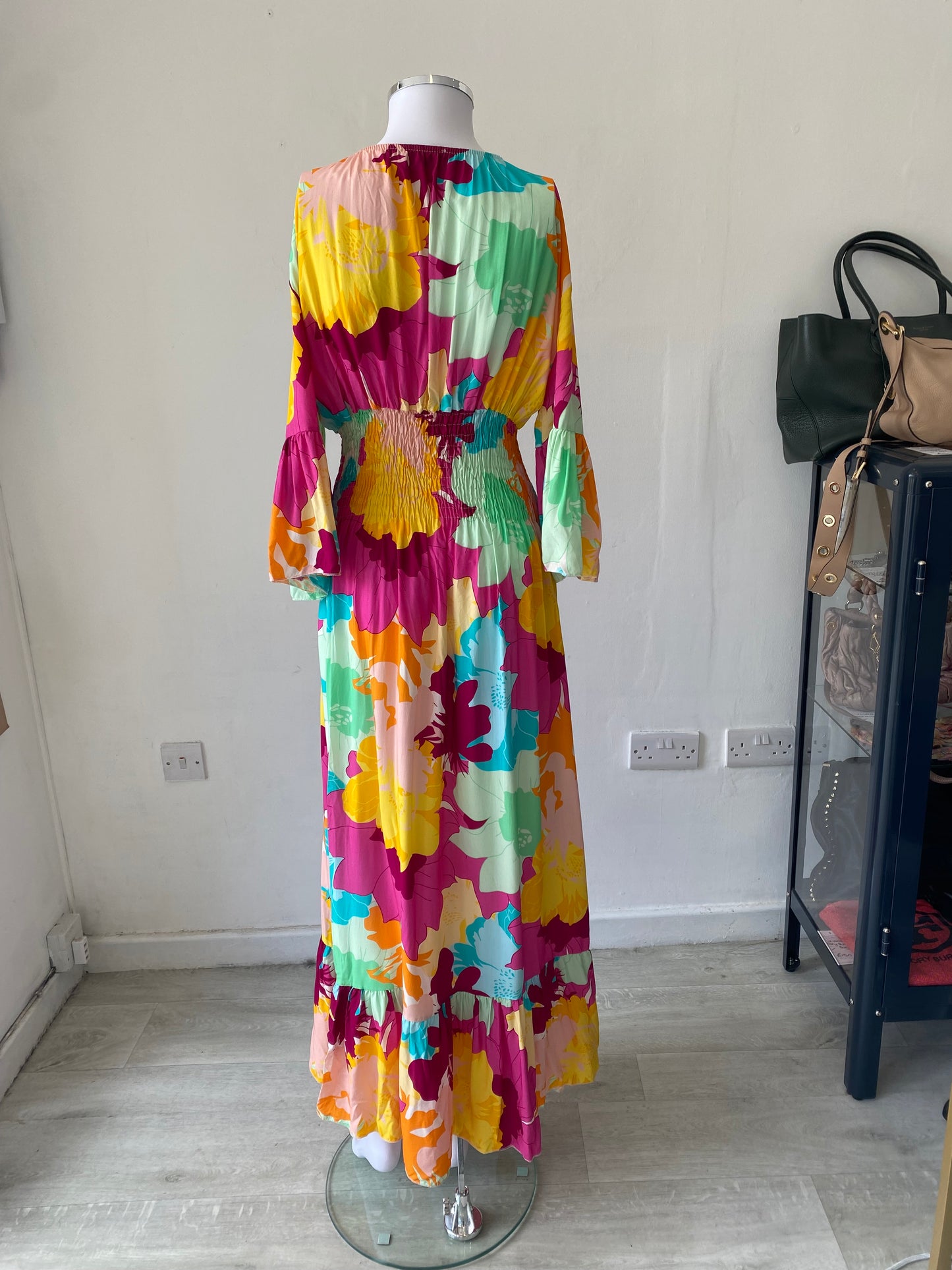 Wodemaya Floral Print Dress One Size