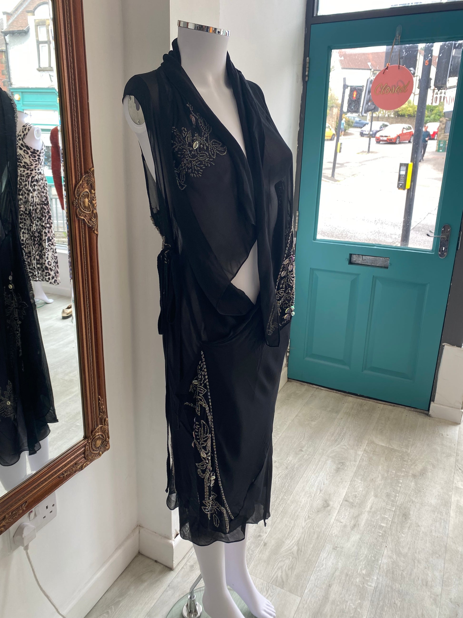 All Saints Beaded Navy Cape Top Dress Size 14 Follow The Clothes All Saints Beaded Navy Cape Top Dress Size 14 Follow The Clothes