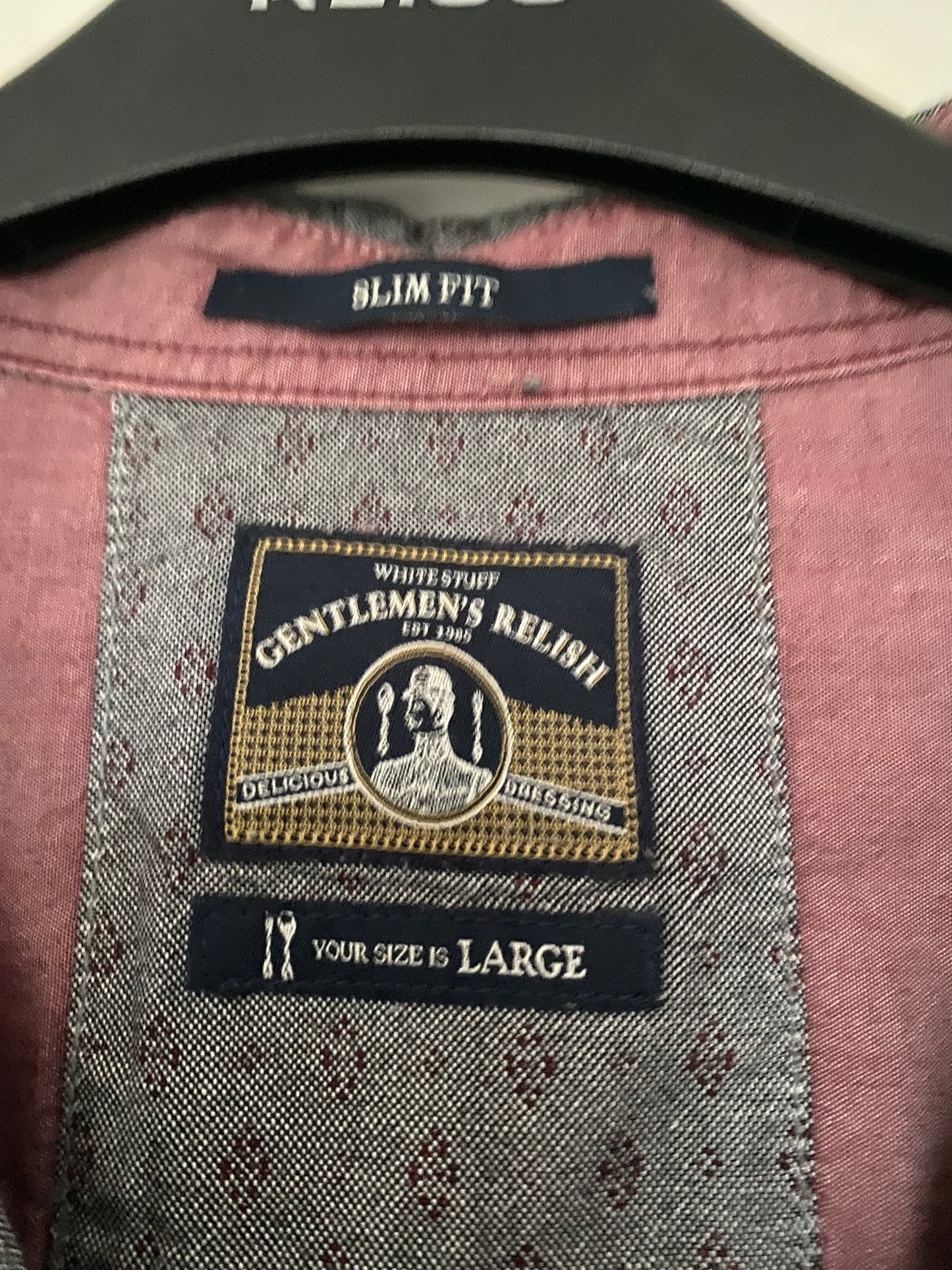 White Stuff Grey Patterned Shirt Size Large