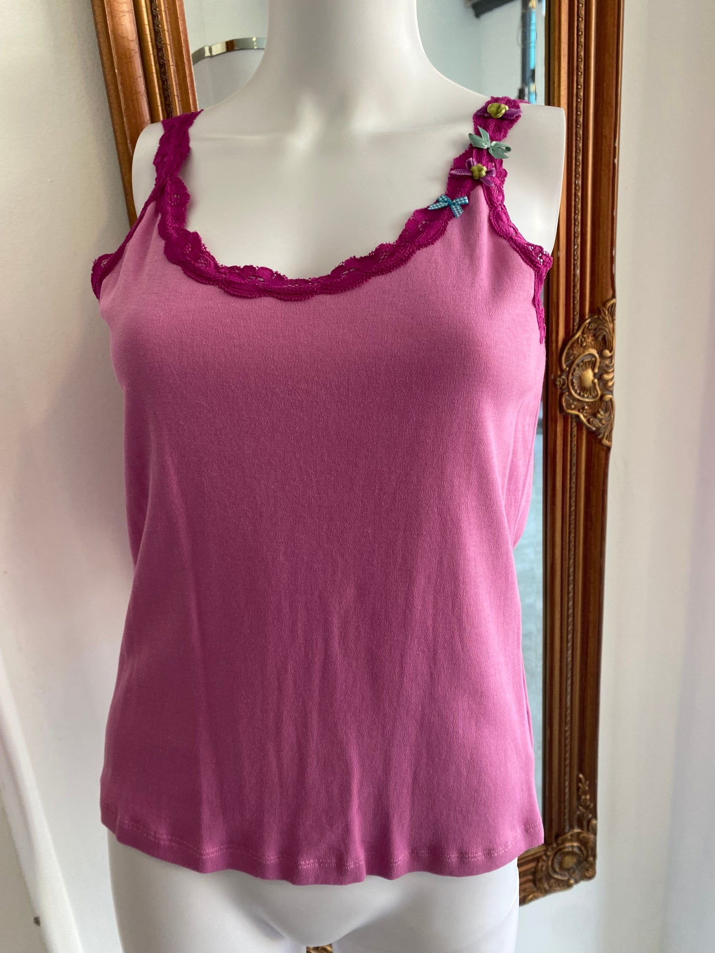 Avoca Anthology pink vest top size 12