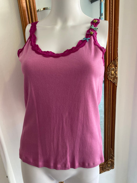 Avoca Anthology pink vest top size 12