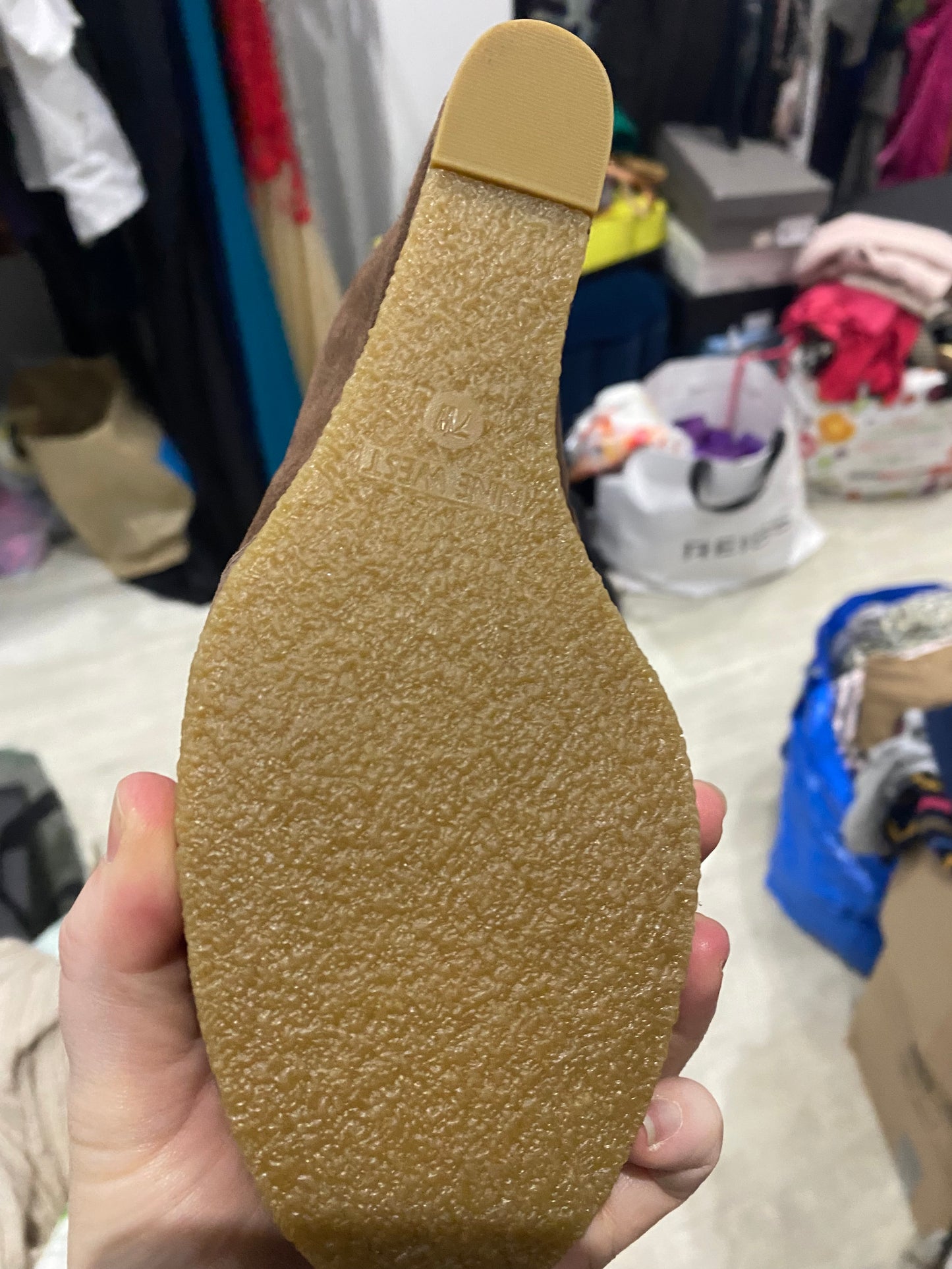 Nine West Brown Suede Wedge Boots Size 5