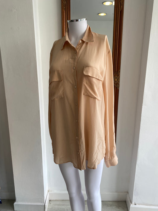 Damsel in a Dress Peach Shirt Size 16