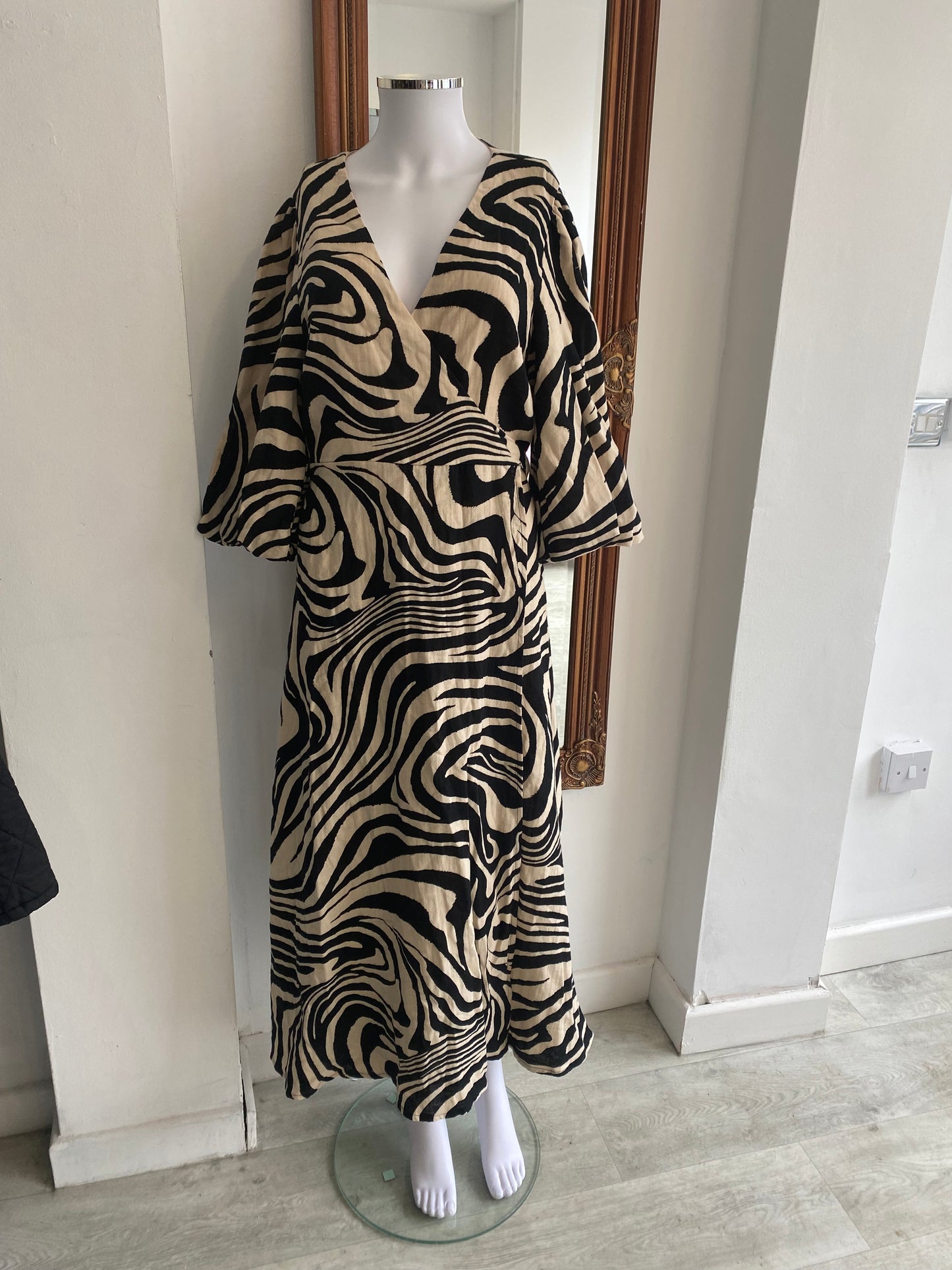 Nobody’s Child zebra print dress size 14 new