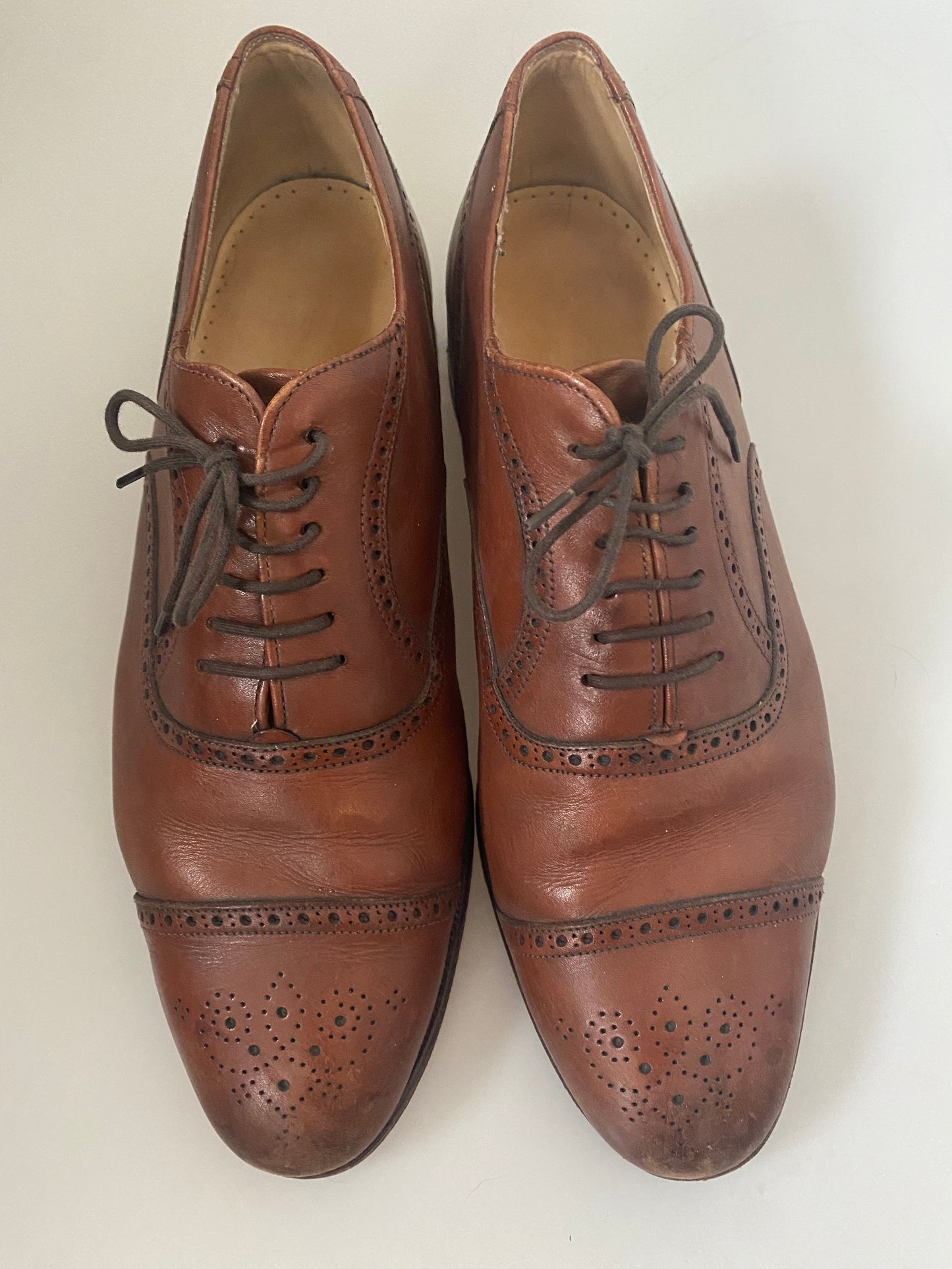Grenson Brown Leather Brogues Size 10.5