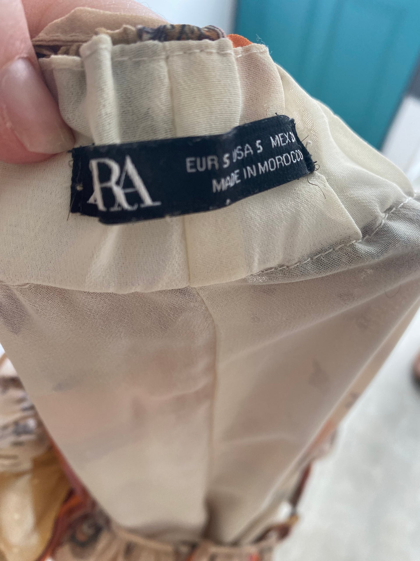 Zara paisley print dress size 10