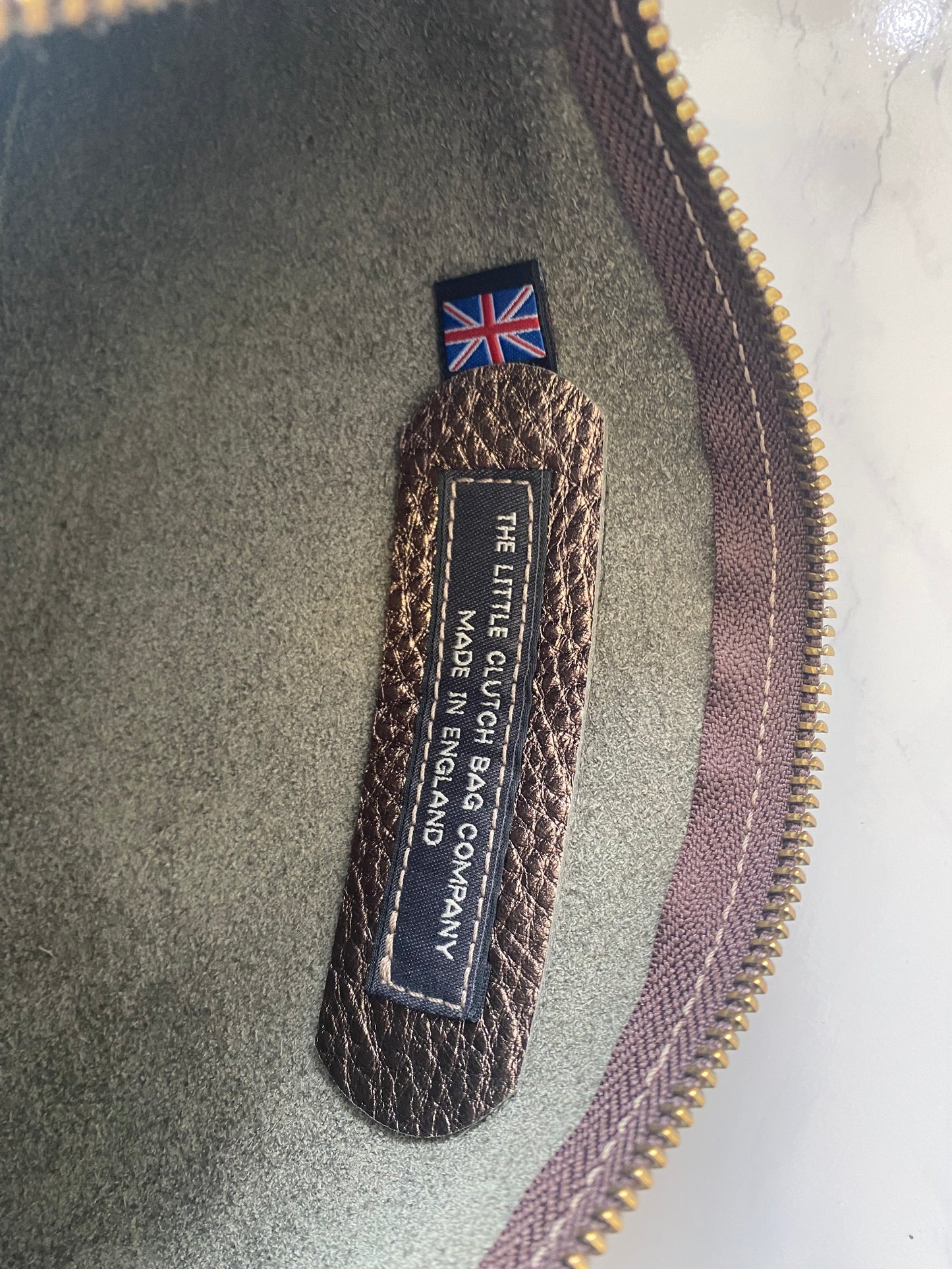 The Little Clutch Company Bronze Clutch Bag