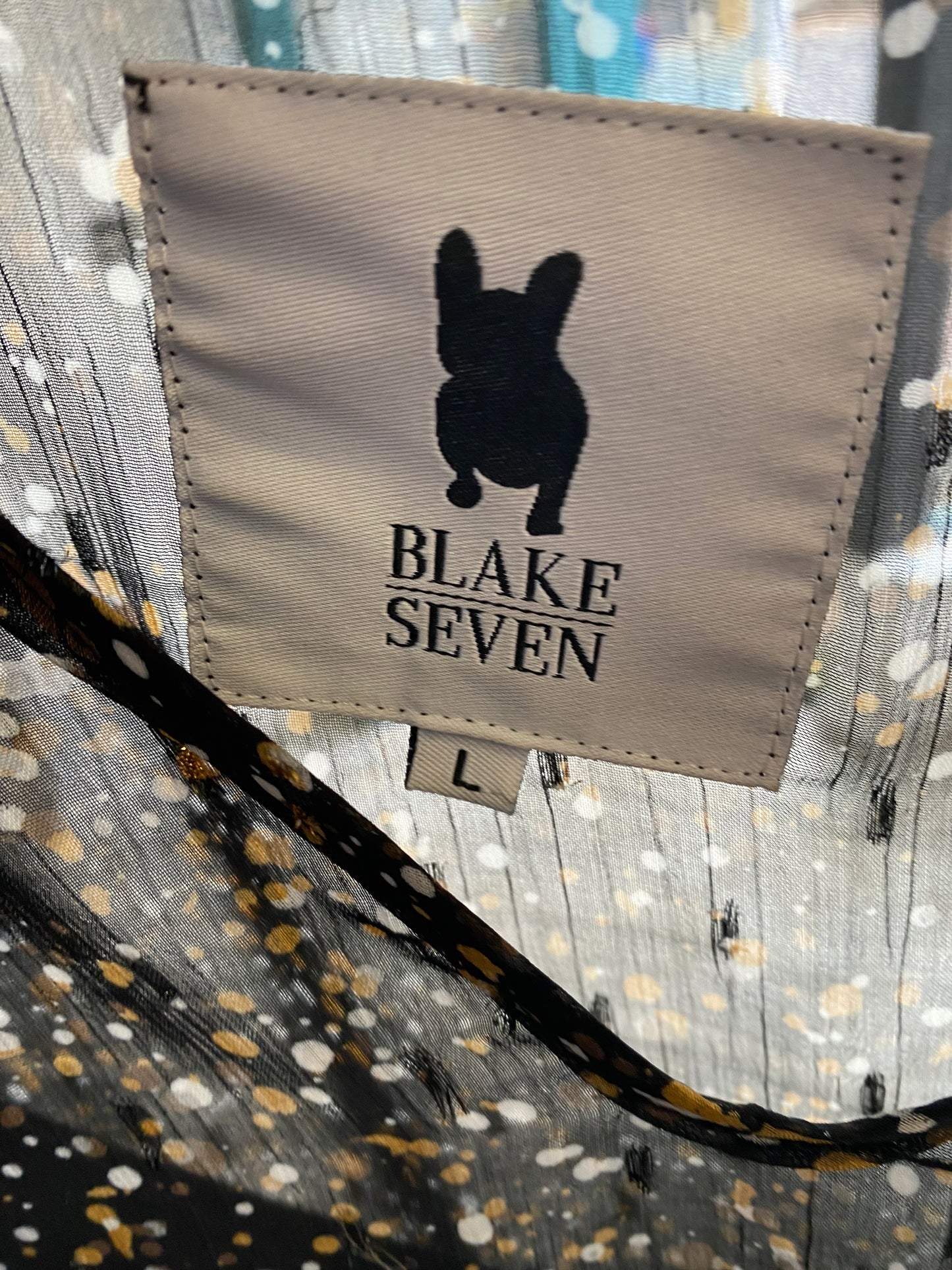 Blake Seven gold metallic dress size 12