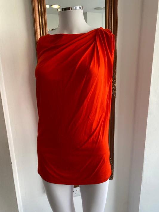 LK Bennett burnt orange top size 8-10