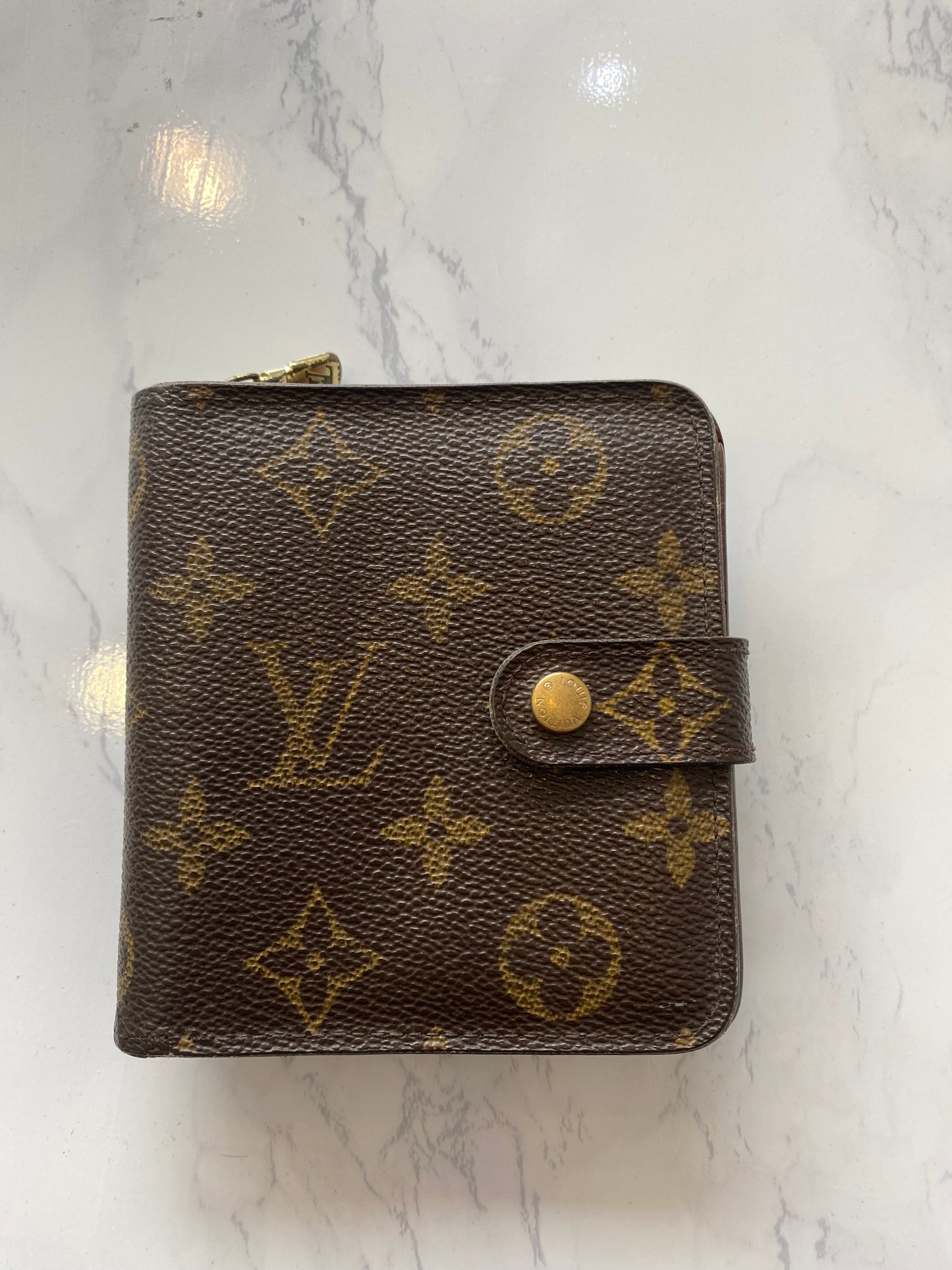 Louis Vuitton Monogram Canvas Compact Wallet