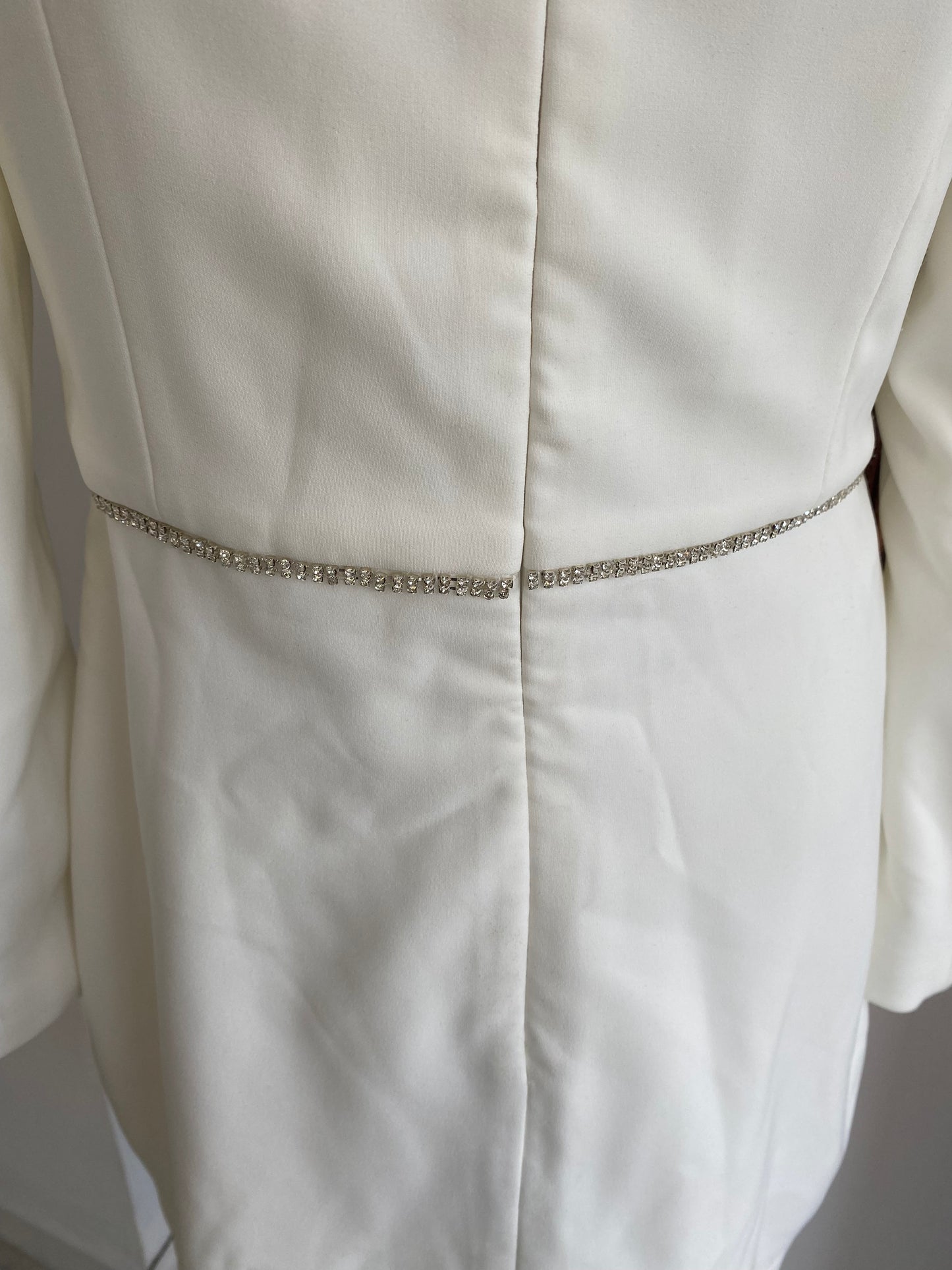 Lavish Alice White Blazer Liberty Dress with Diamante Detailing Size 12