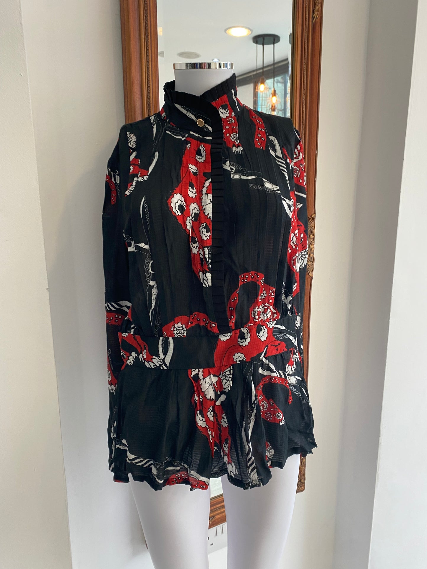 Cavalli Klass Printed Top Size 8