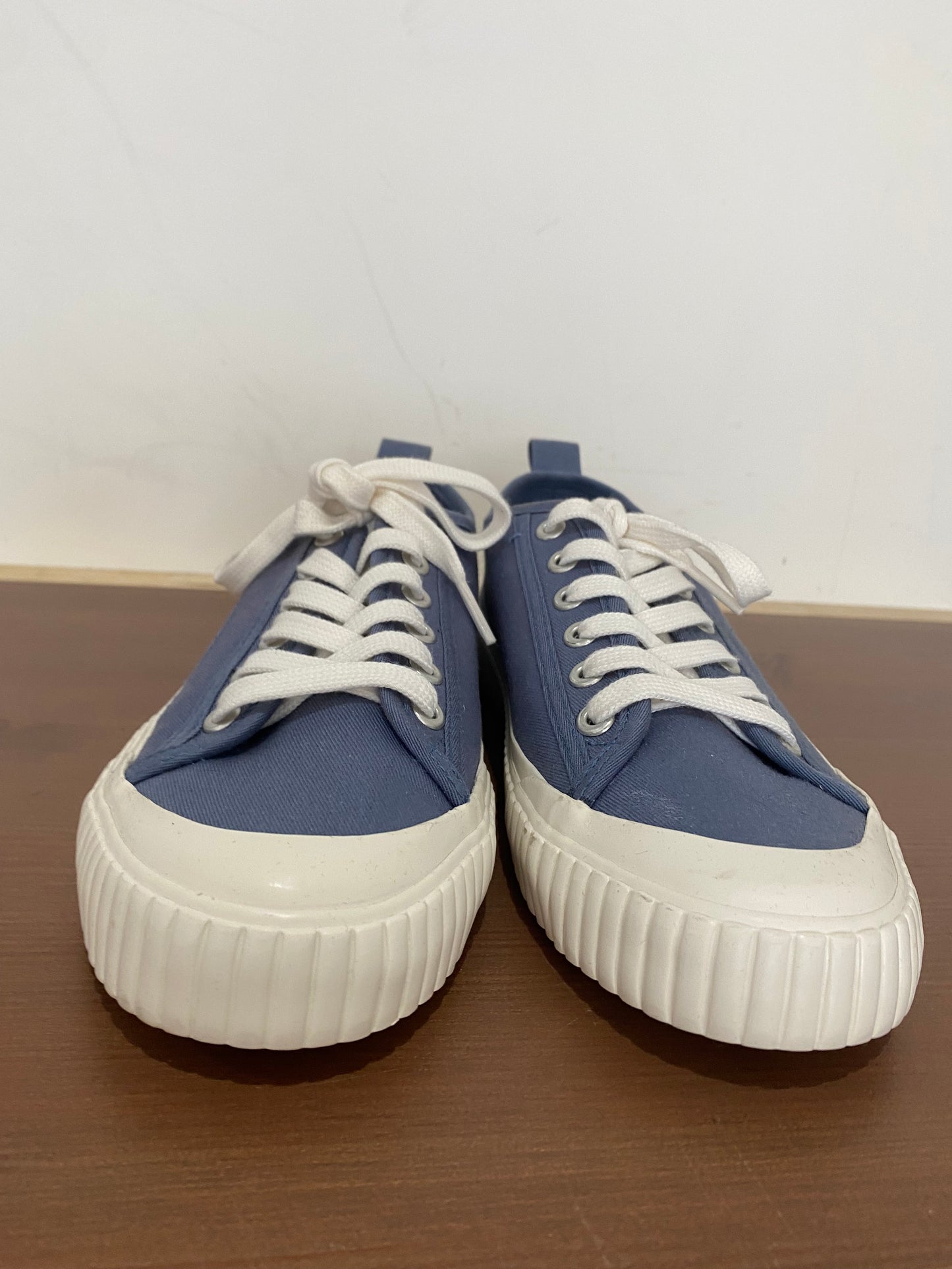Kin John Lewis Emilia Blade Blue Canvas Trainers Size 6