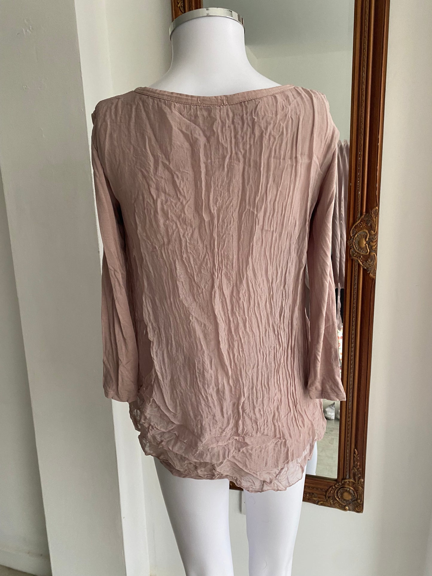 Phase Eight blush pink silk top size 8-10