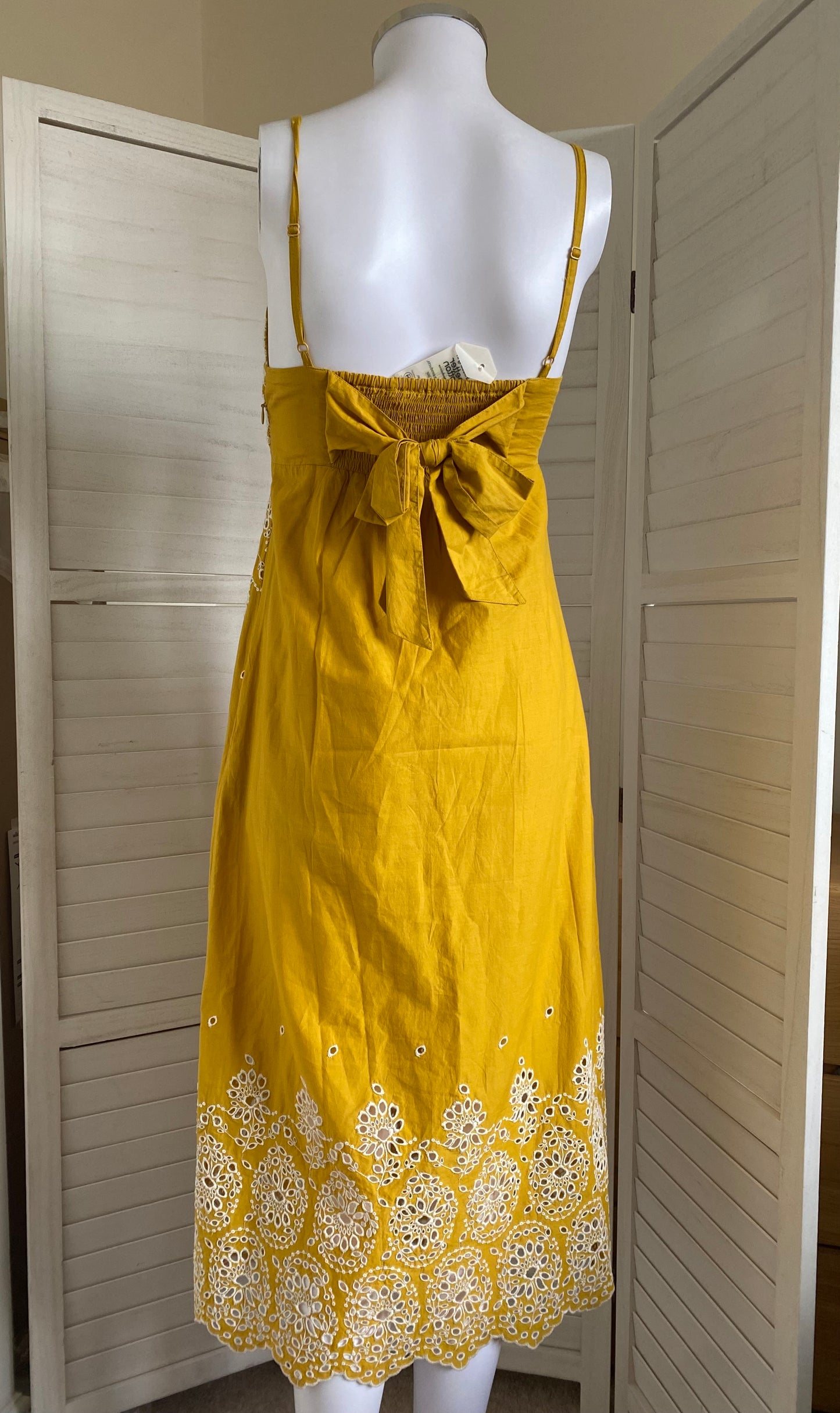 Fat Face Daisy Broderie MIDi Dress size 6