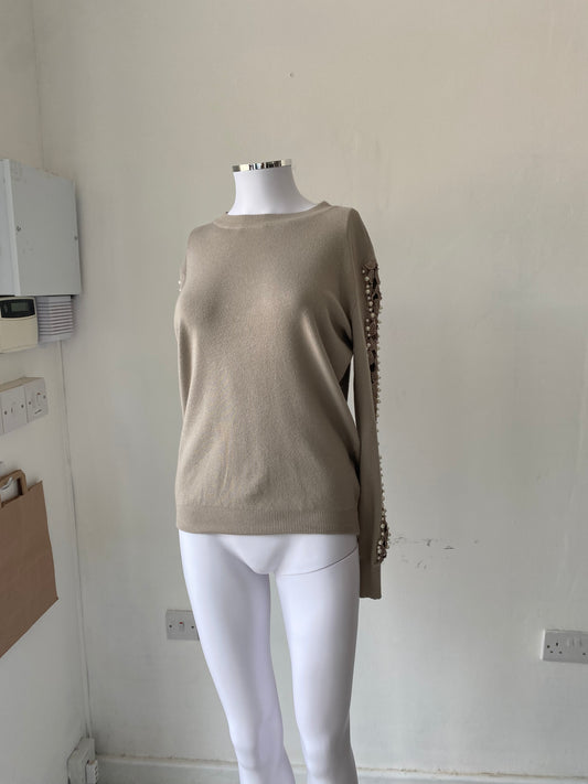 Laetita Mem Beige Jumper Size 8-10