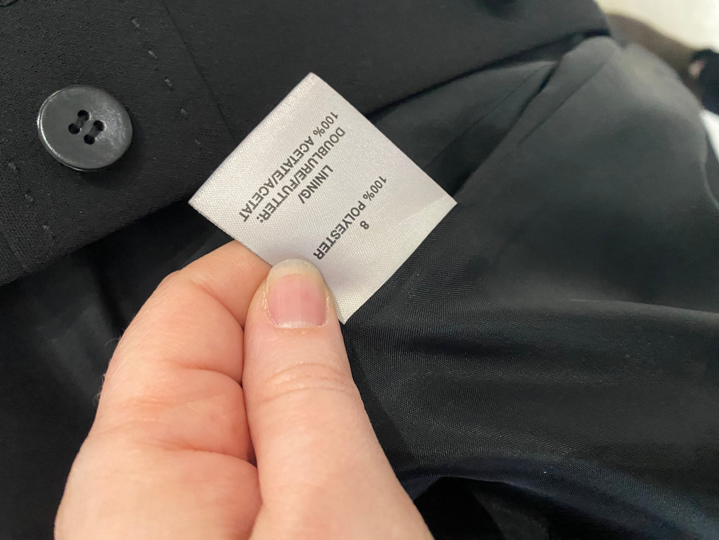 Planet Black Trench Coat Size 8