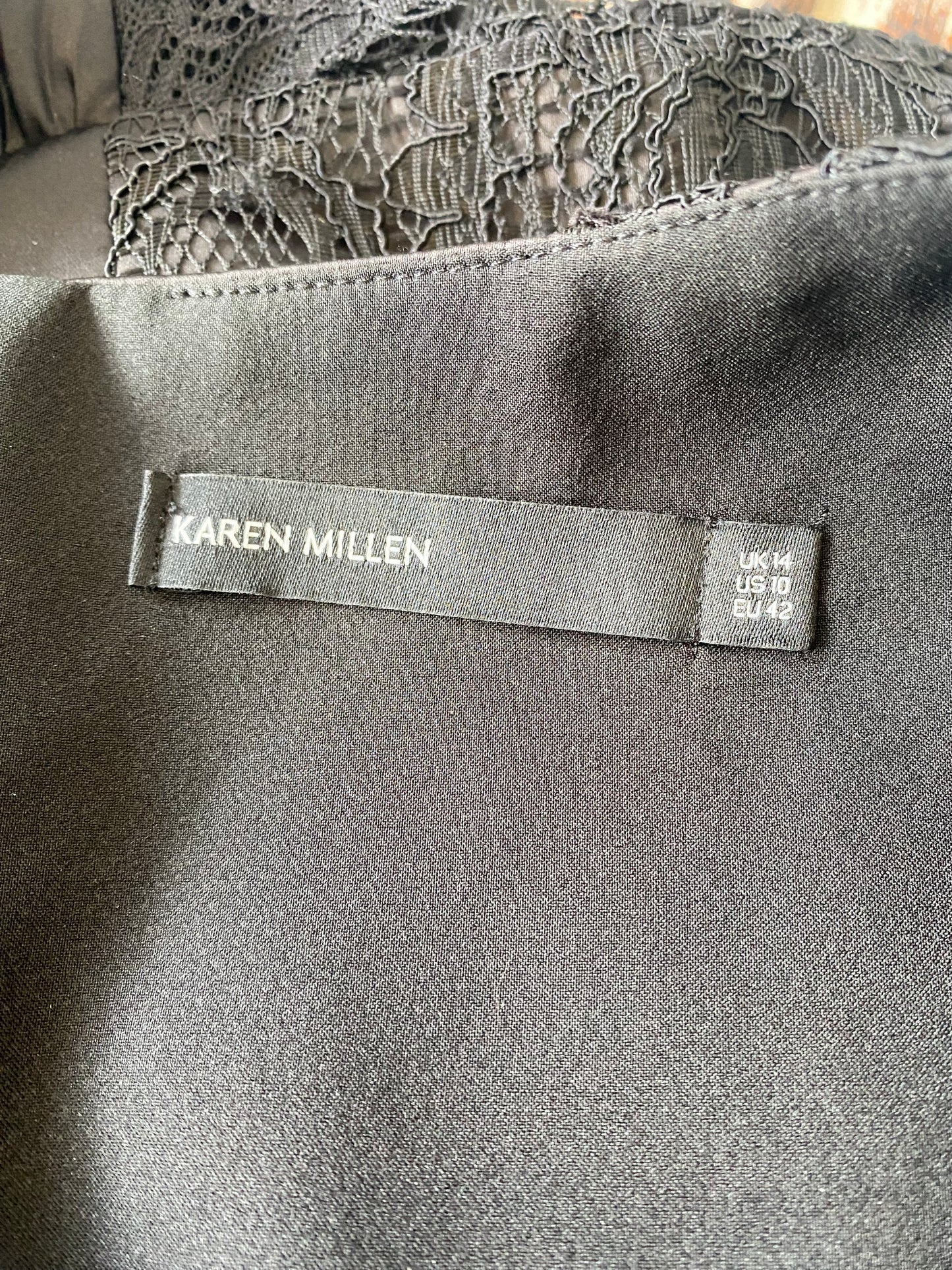 Karen Millen black dress size 14