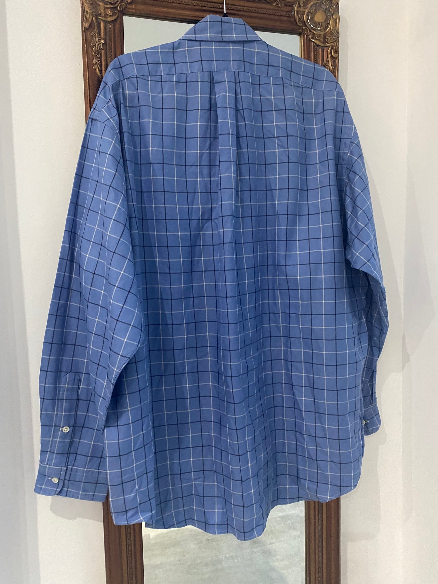 Polo Ralph Lauren Blue Checked Shirt Size XL