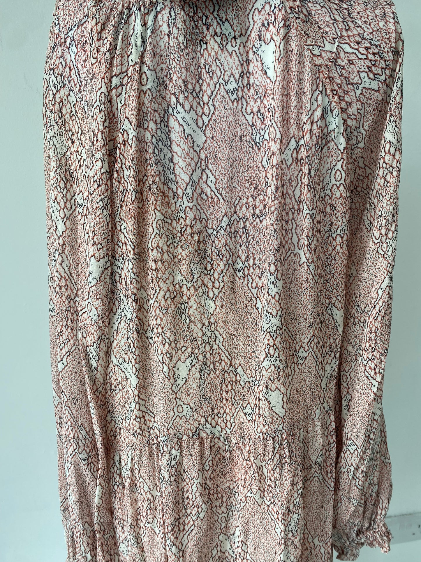 Second Female Pink Snake Print Dress Size 14-16