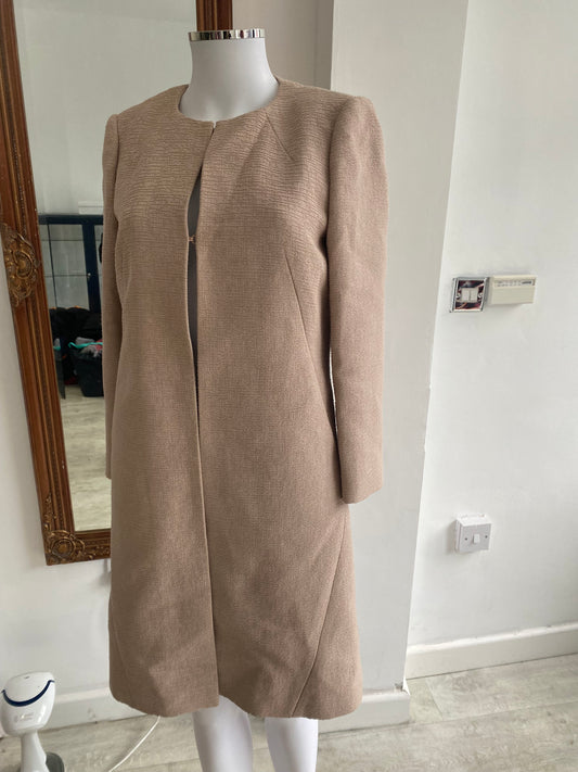 LK Bennett Dusty Pink Amola Coat Size 6-8