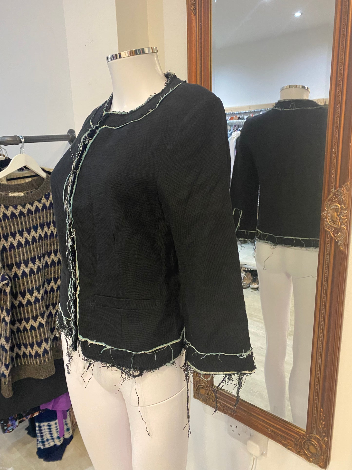 Zadig and Voltaire Deluxe Black Jacket Size Medium