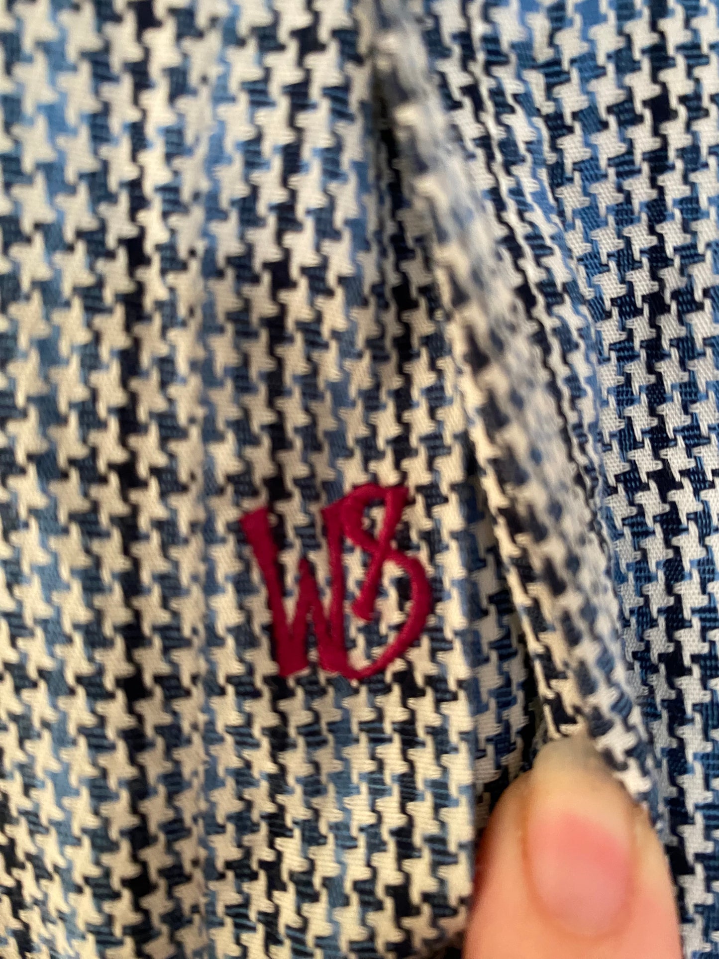 White Stuff Houndstooth Check Shirt Size Large