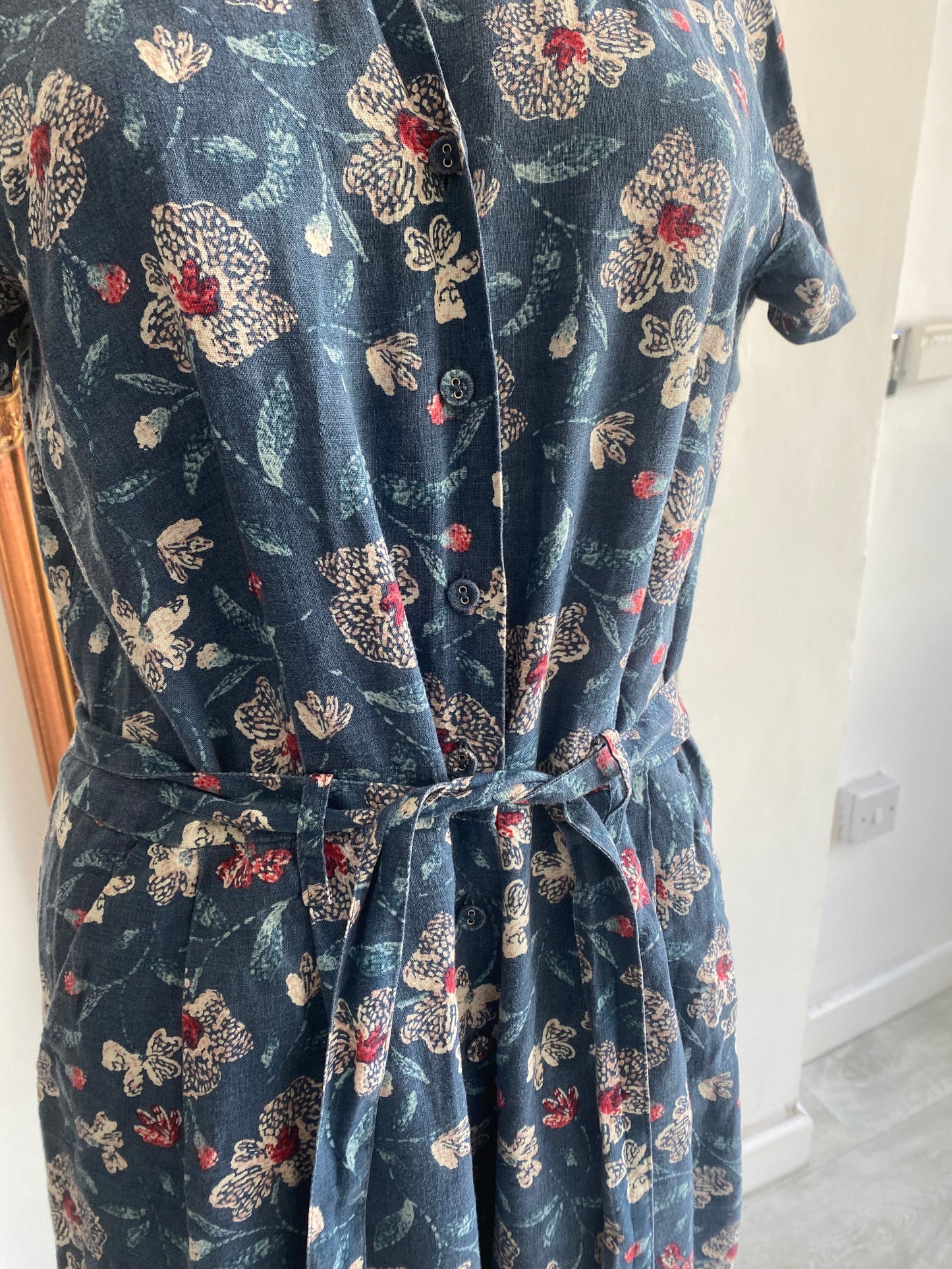 Seasalt Floral Print Jumpsuit Size 10