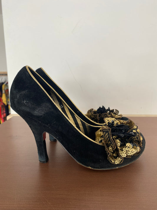Irregular Choice Black Heels Size 4