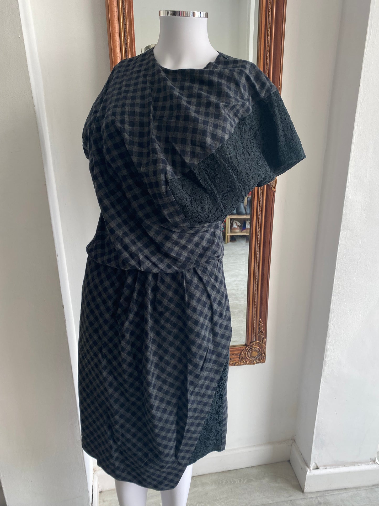 Carven Paris checked dress size 12
