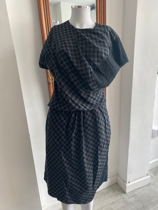 Carven Paris checked dress size 12